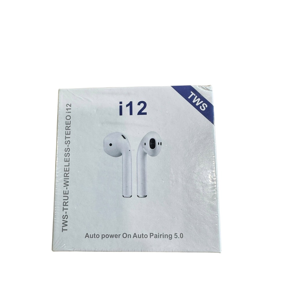 TWS i12 True Wireless Stereo Bluetooth 5.0 Earbuds White with Charging Case